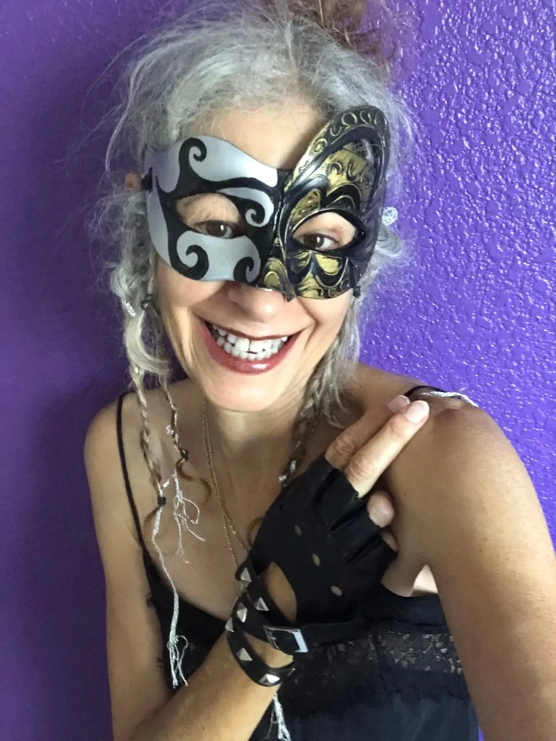 blancah with mask
